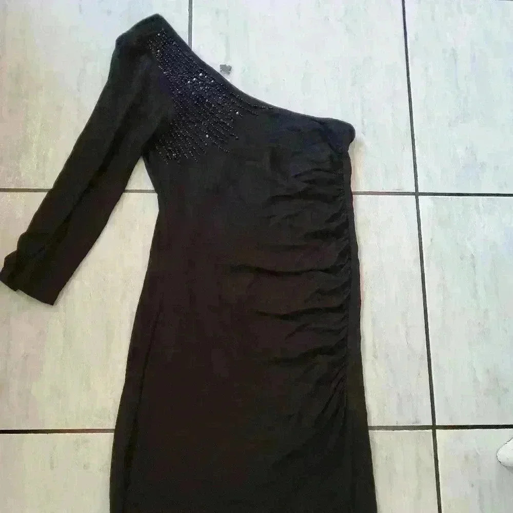 NWT GUESS ONE SHOULDER DRESS SIZE MEDIUM - Picture 5 of 6